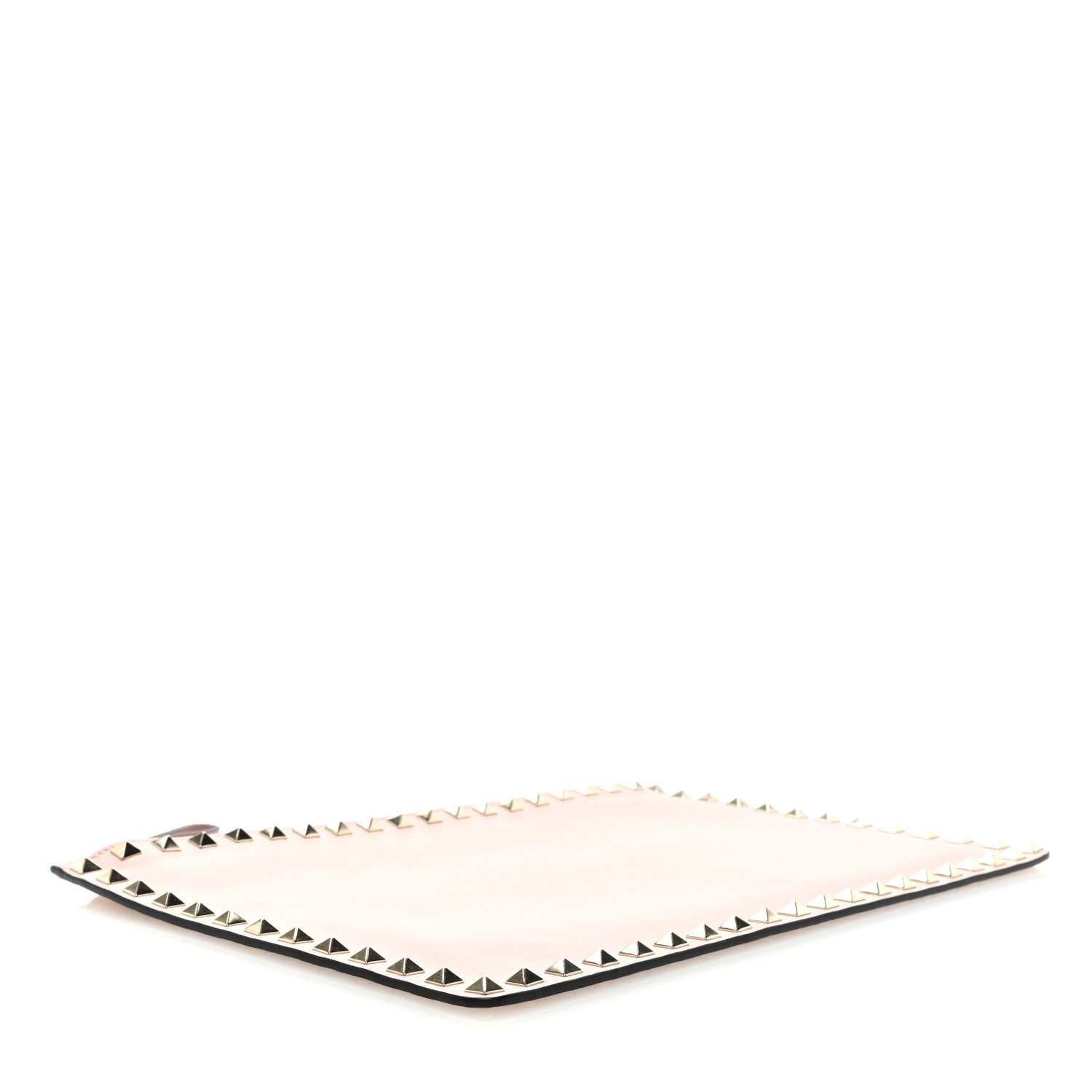 Valentino Garavani Vitello Large Rockstud Zip Pouch Water Rose 4 of 6