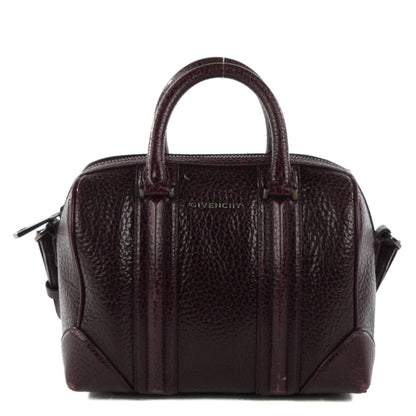 Givenchy Glazed Pebbled Calfskin Mini Lucrezia Aubergine 1 of 8