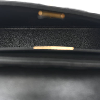 Chanel Lambskin Quilted Small Flap Top Handle Bag Black 5 of 10