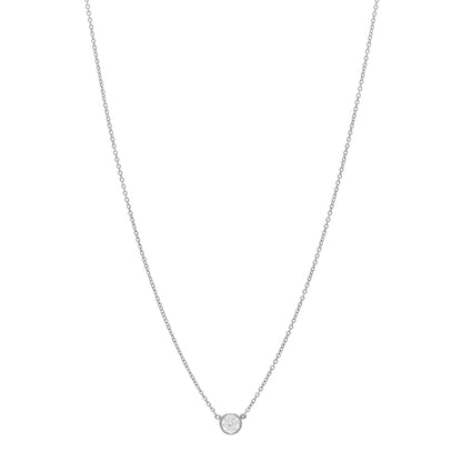 Tiffany Platinum Diamond .37ct Elsa Peretti Diamonds by the Yard Pendant Necklace 1 of 4