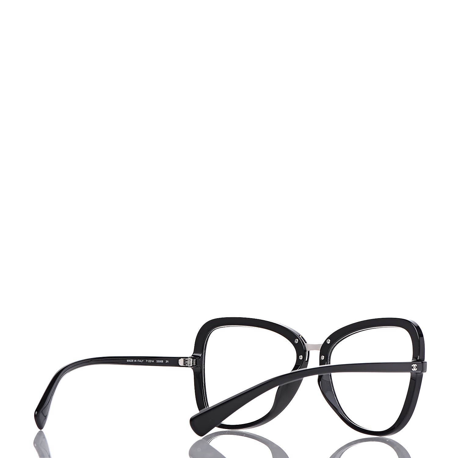 Chanel Clip On Sunglasses 71231A Black Mirror Grey 8 of 11