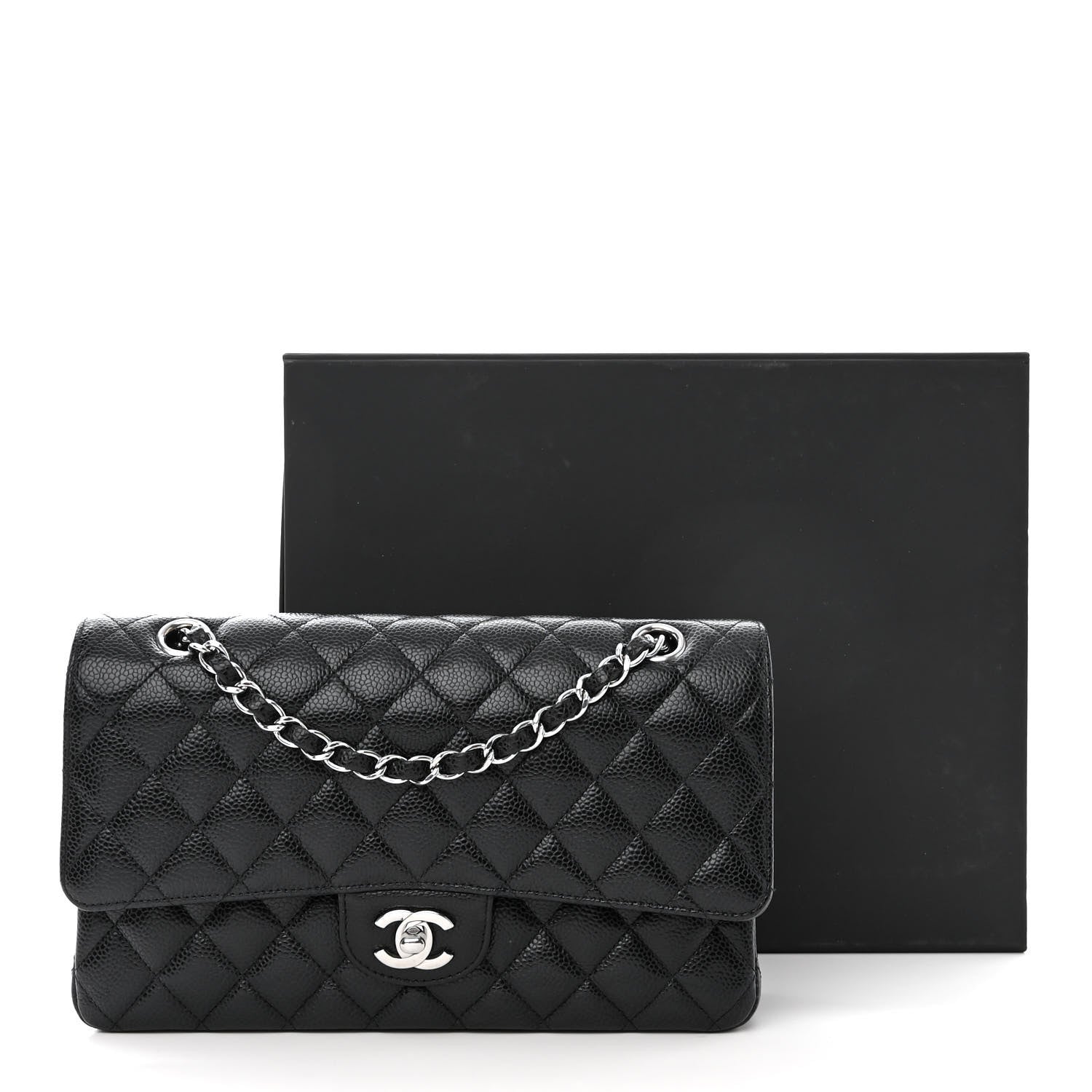 Chanel Caviar Quilted Medium Double Flap Black 12 of 12