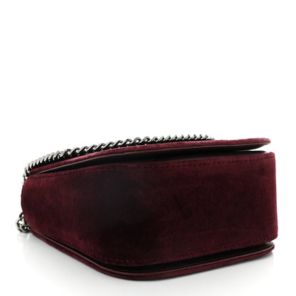 Stella McCartney Velvet Mini Falabella Box Shoulder Bag Burgundy 3 of 8