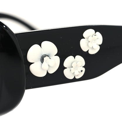 Chanel Camellia CC Sunglasses 5113 Black 7 of 8