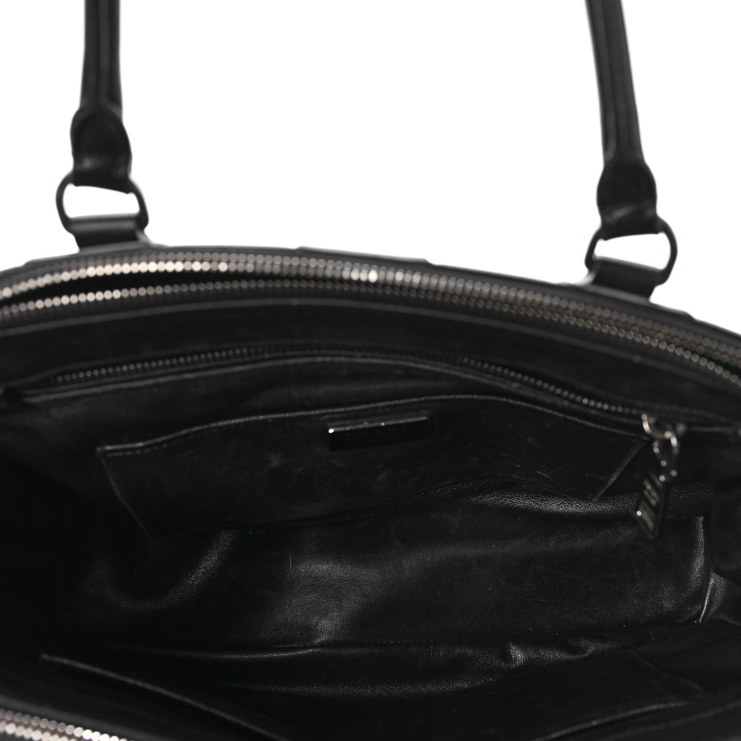 Prada Saffiano City Calf Medium Galleria Double Zip Tote Black 5 of 11