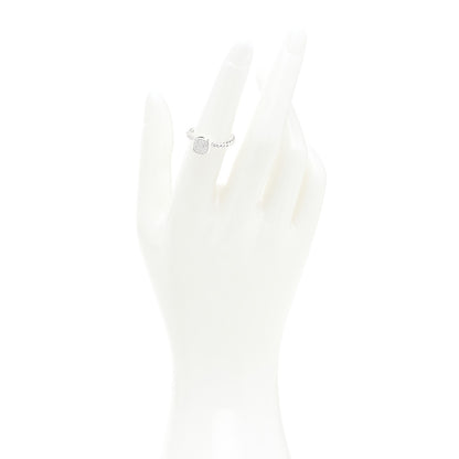David Yurman Sterling Silver Diamond 6mm Petite Cushion Stack Ring 52 6 2 of 4