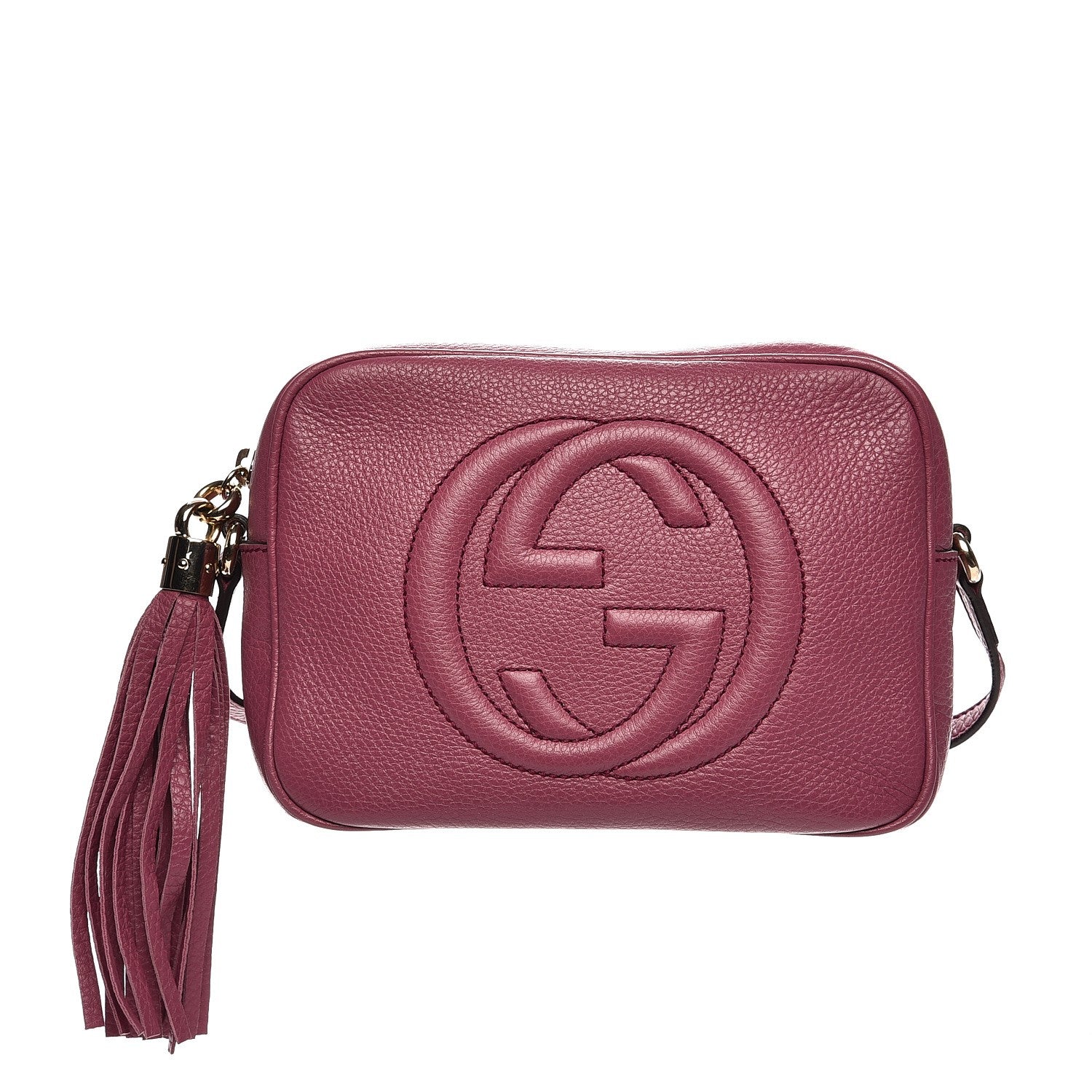 Gucci Pebbled Calfskin Small Soho Disco Bag Peonia Flower 1 of 7