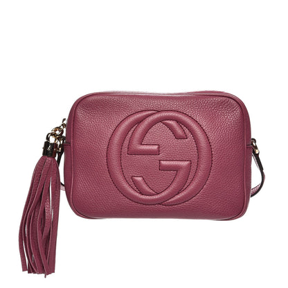 Gucci Pebbled Calfskin Small Soho Disco Bag Peonia Flower 1 of 7
