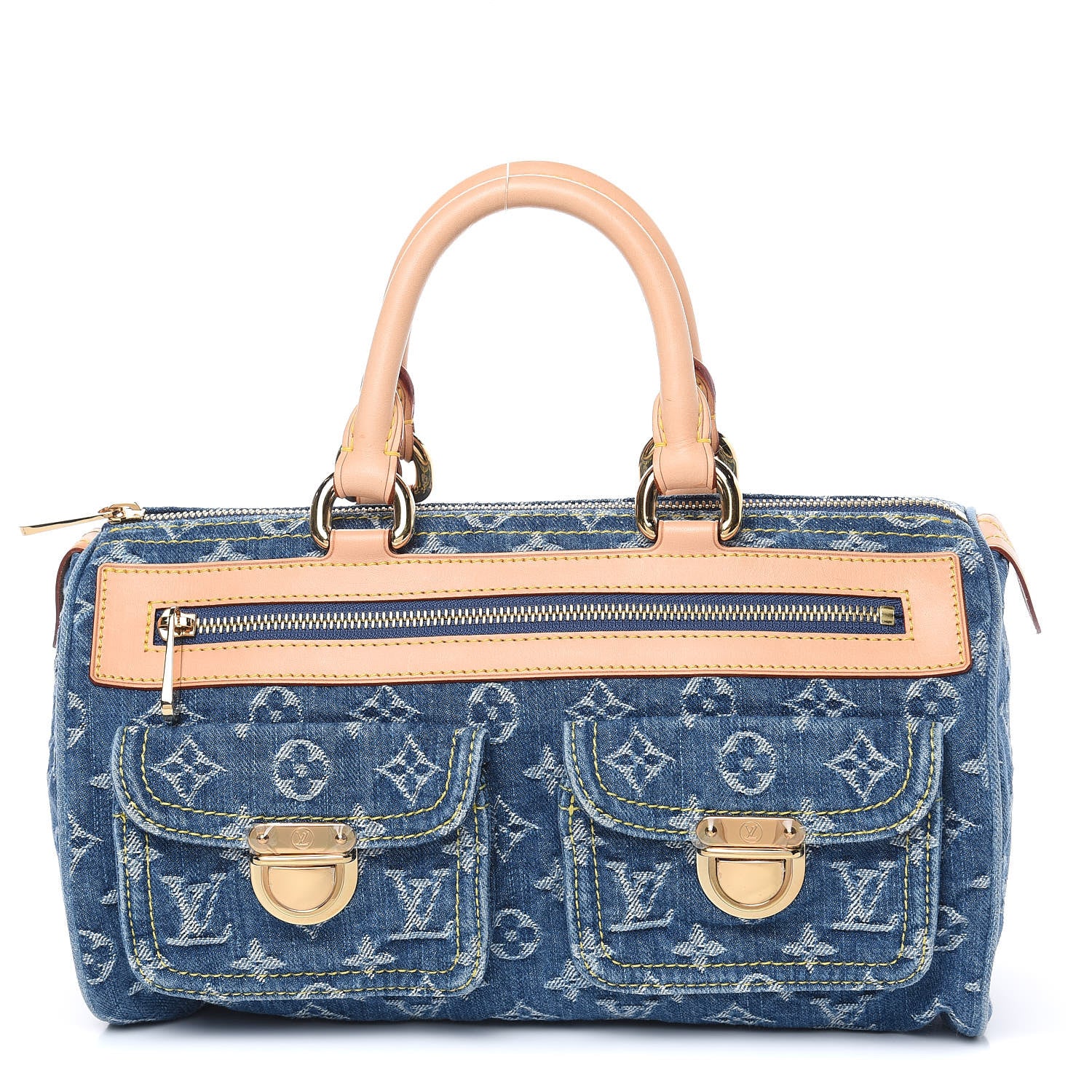 Louis Vuitton Monogram Denim Neo Speedy Blue 1 of 11