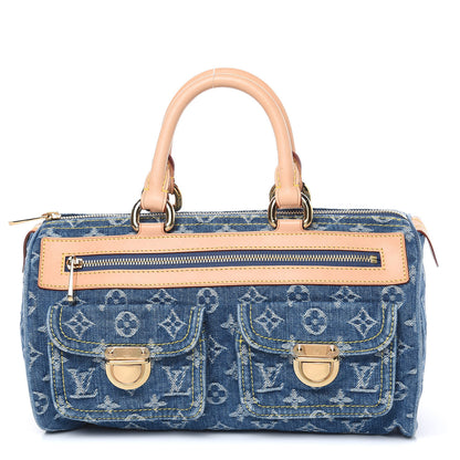 Louis Vuitton Monogram Denim Neo Speedy Blue 1 of 11