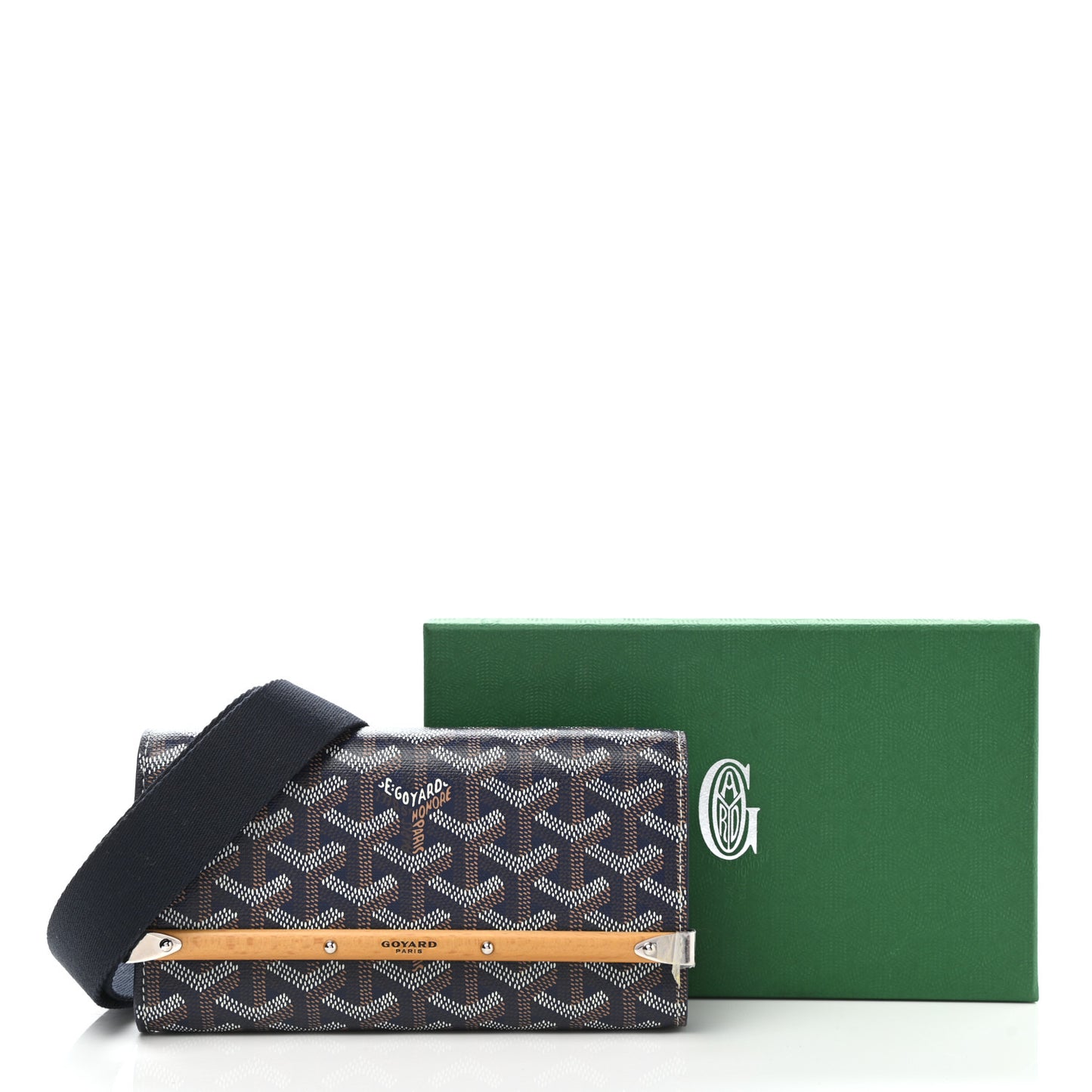 Goyardine Monte Carlo Mini Case Navy