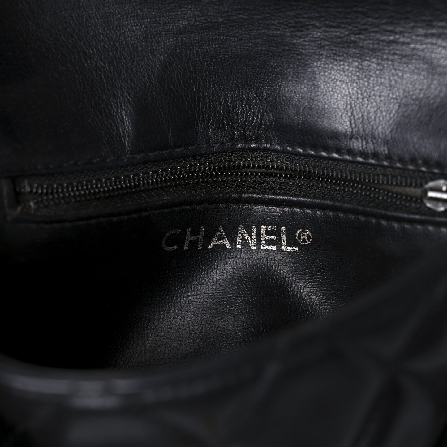 Lambskin Quilted Flap Waist Belt Bag Black