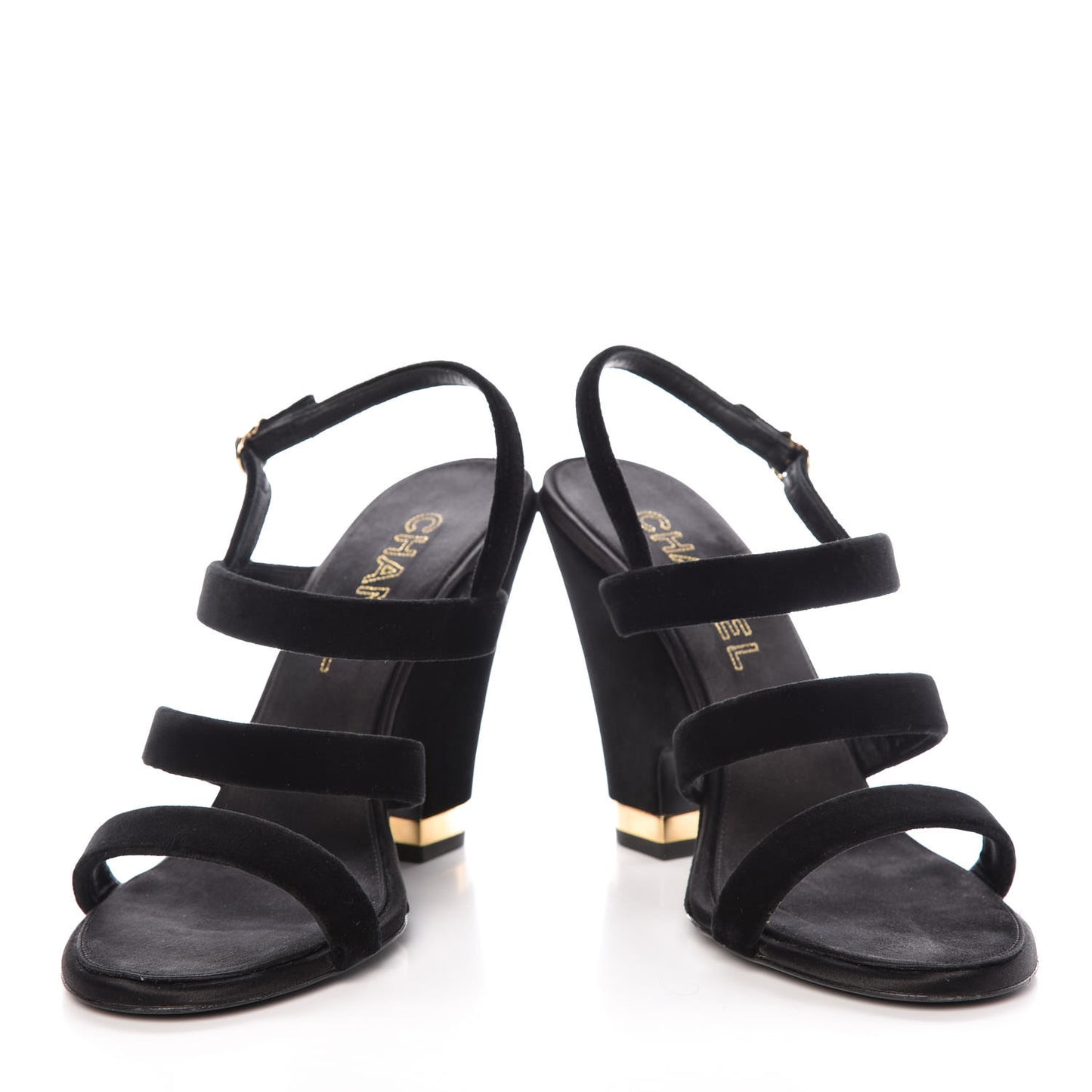 Velvet CC Sandals 41 Black