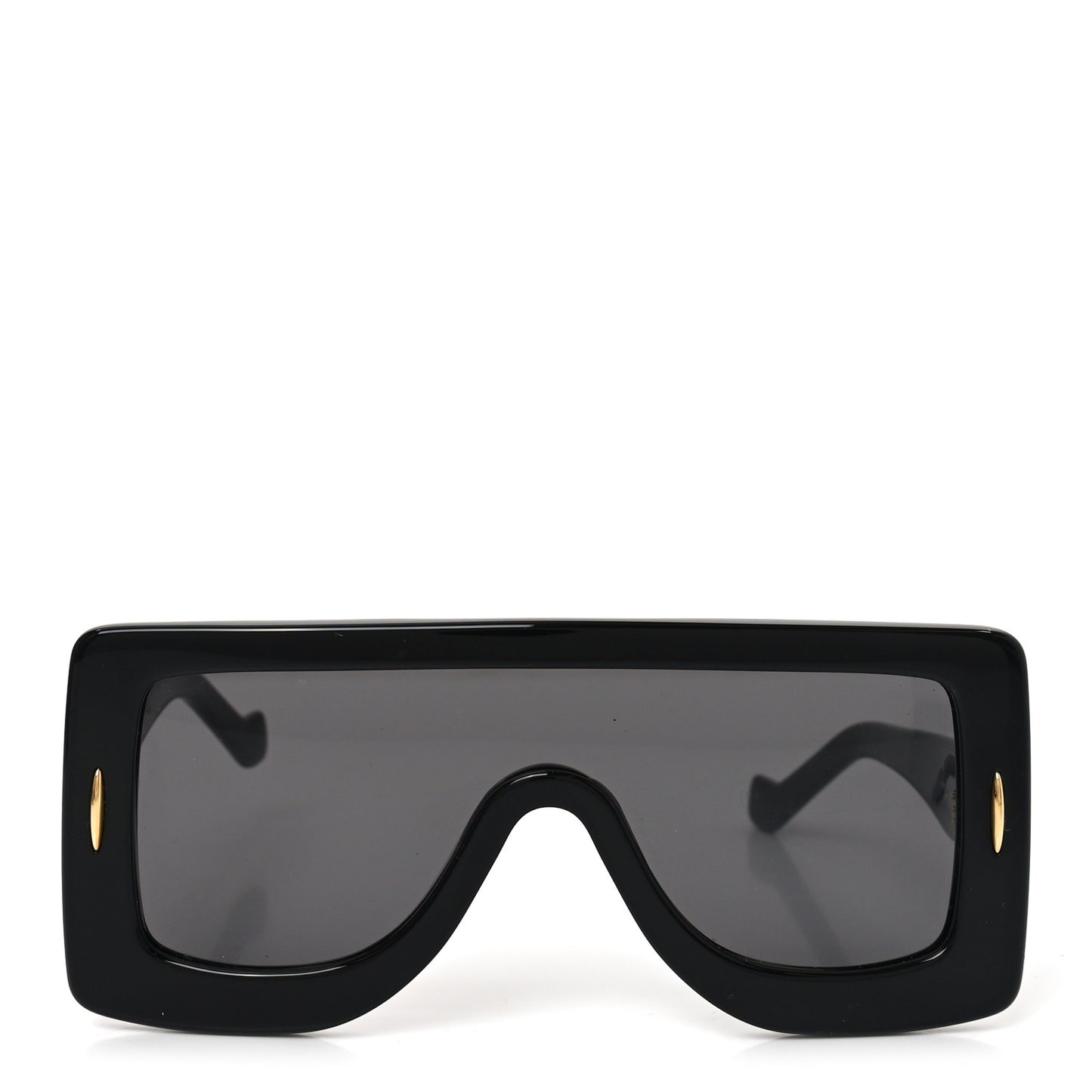 Acetate Anagram Shield Sunglasses LW40104I Black