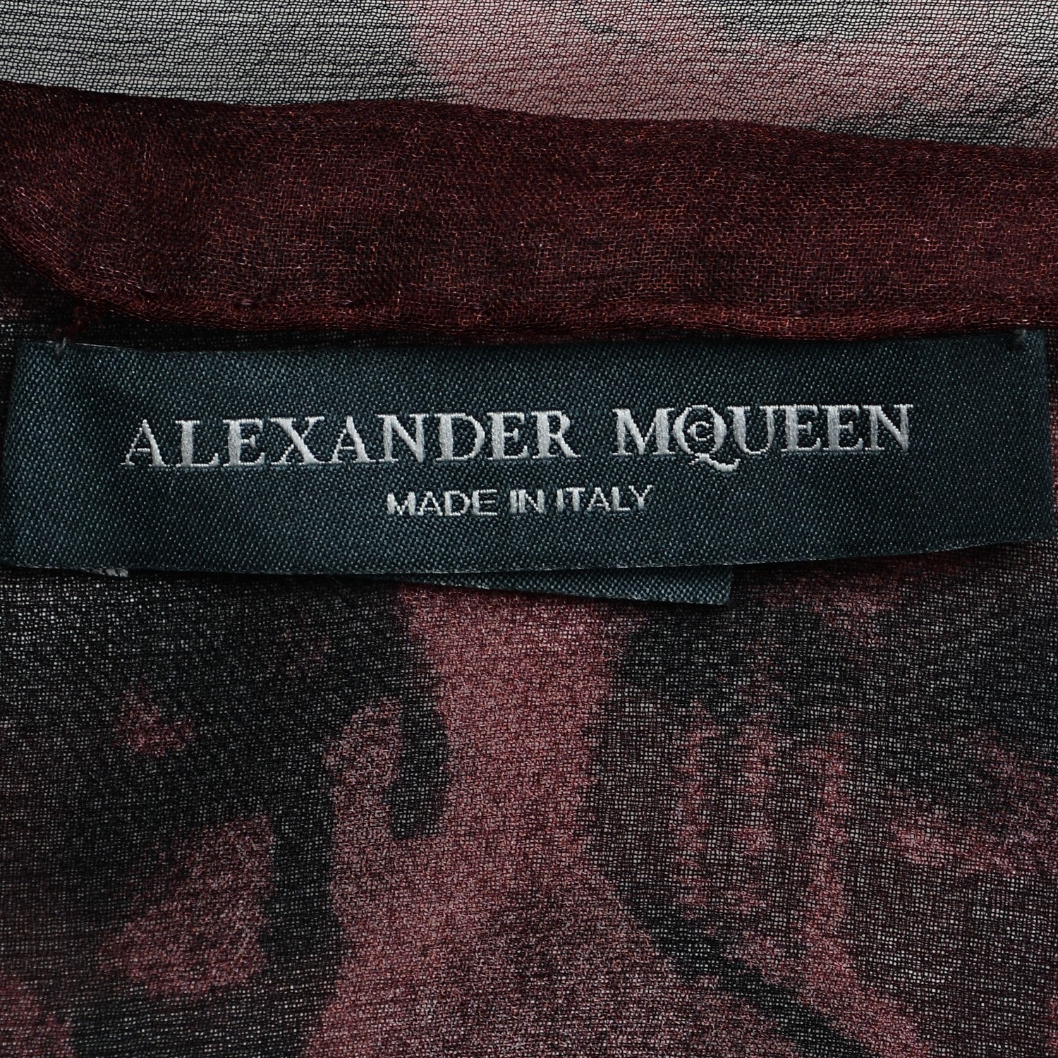 Alexander McQueen Silk Chiffon Animalier Skull Scarf 5 of 5
