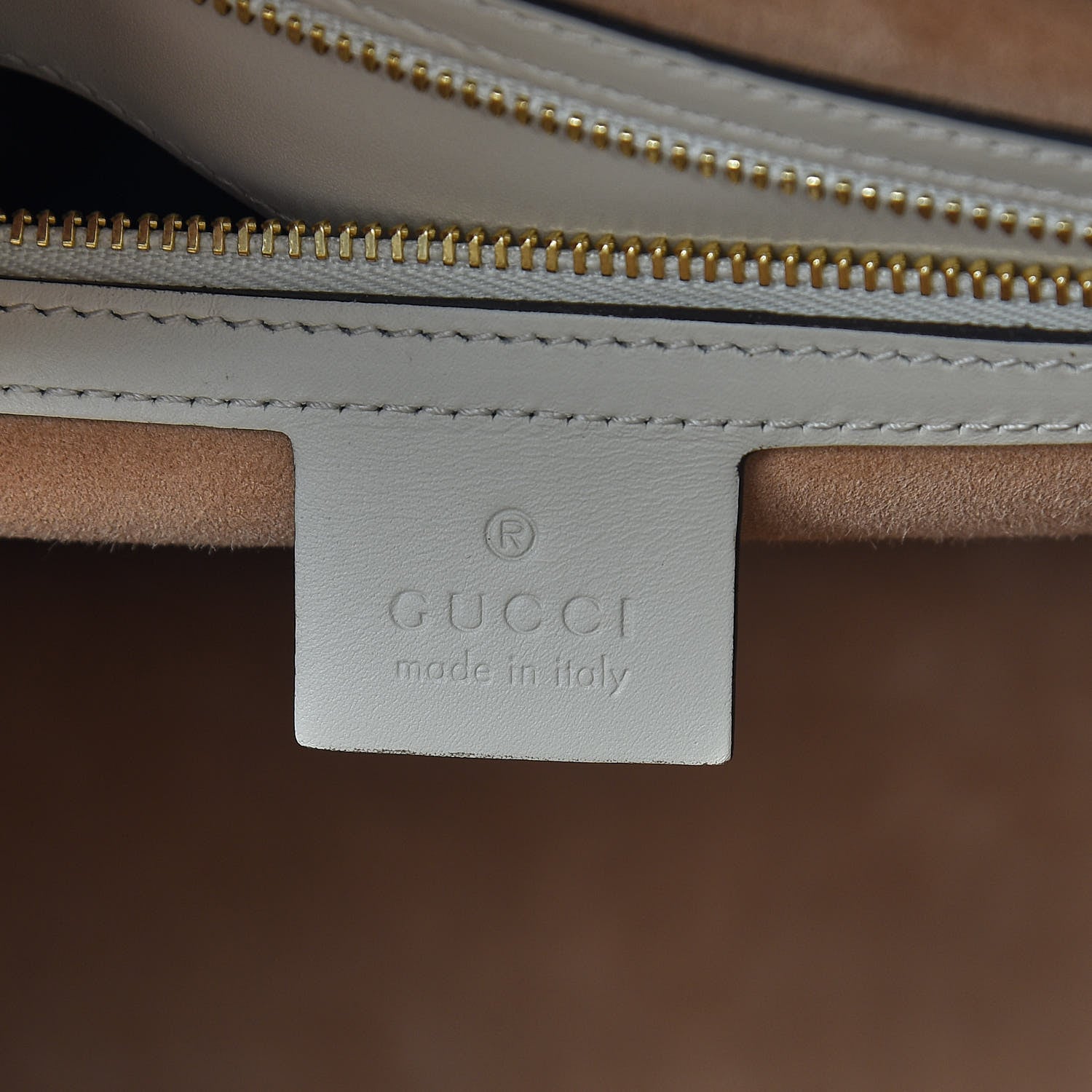 Gucci Calfskin Maxi Sylvie Top Handle Bag White 7 of 14