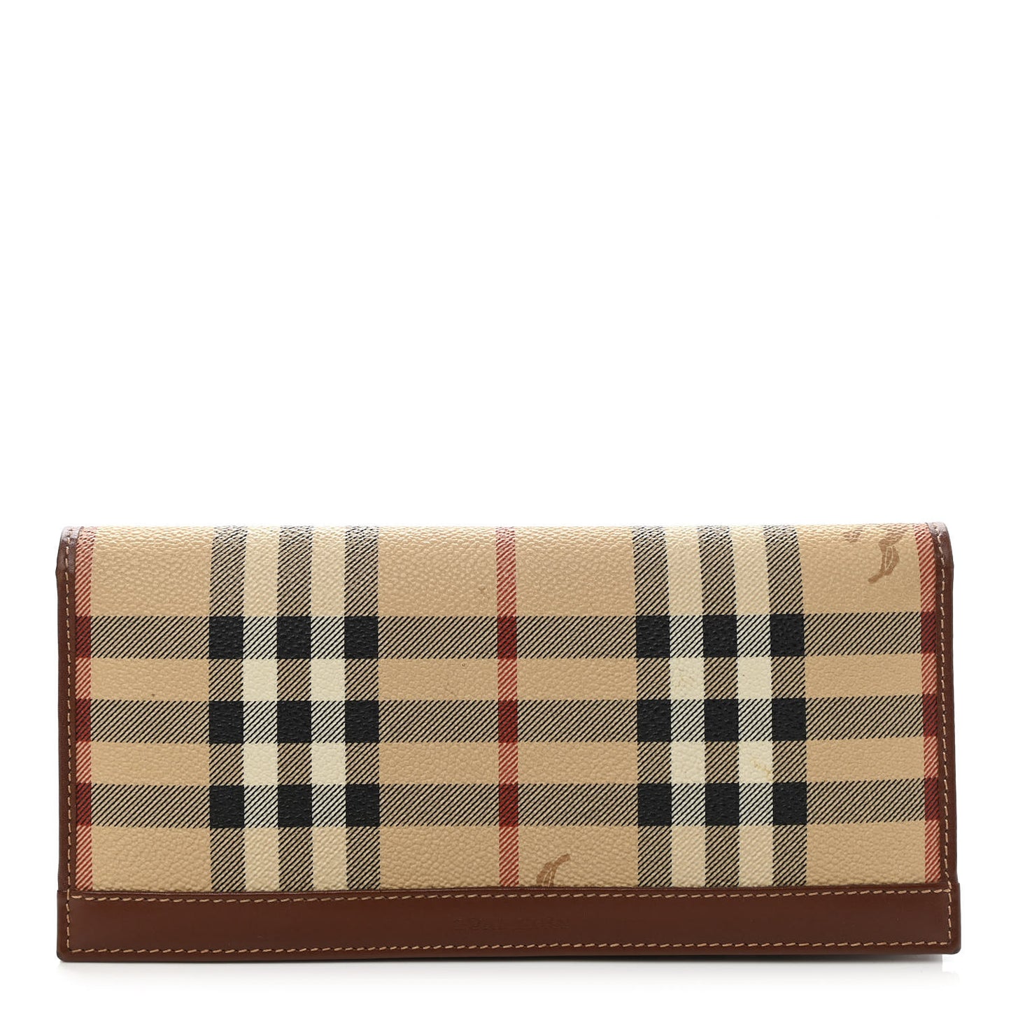 Haymarket Check Continental Wallet Brown