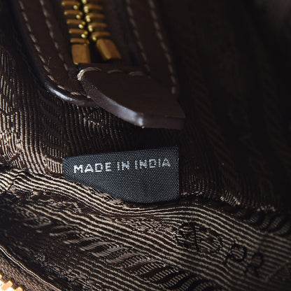Prada Jacquard Logo Camera Bag Corda Bruciato 7 of 11