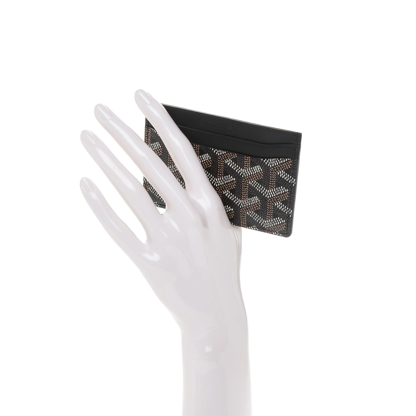 Goyardine Saint Sulpice Card Holder Black