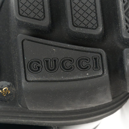 Gucci Magnum Calfskin Nappa Samoa Womens Horsebit Platform Chunky Lug Sole 40mm Loafers 35 Black 9 of 11