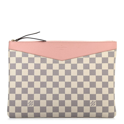 Louis Vuitton Damier Azur Daily Pouch Rose Poudre 1 of 4