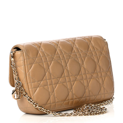 Christian Dior Lambskin Cannage Miss Dior Promenade Pouch Beige 3 of 10
