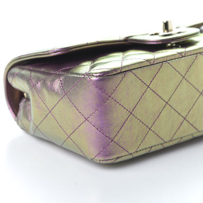Chanel Iridescent Lambskin Quilted Mini Rectangular Flap Purple 6 of 11