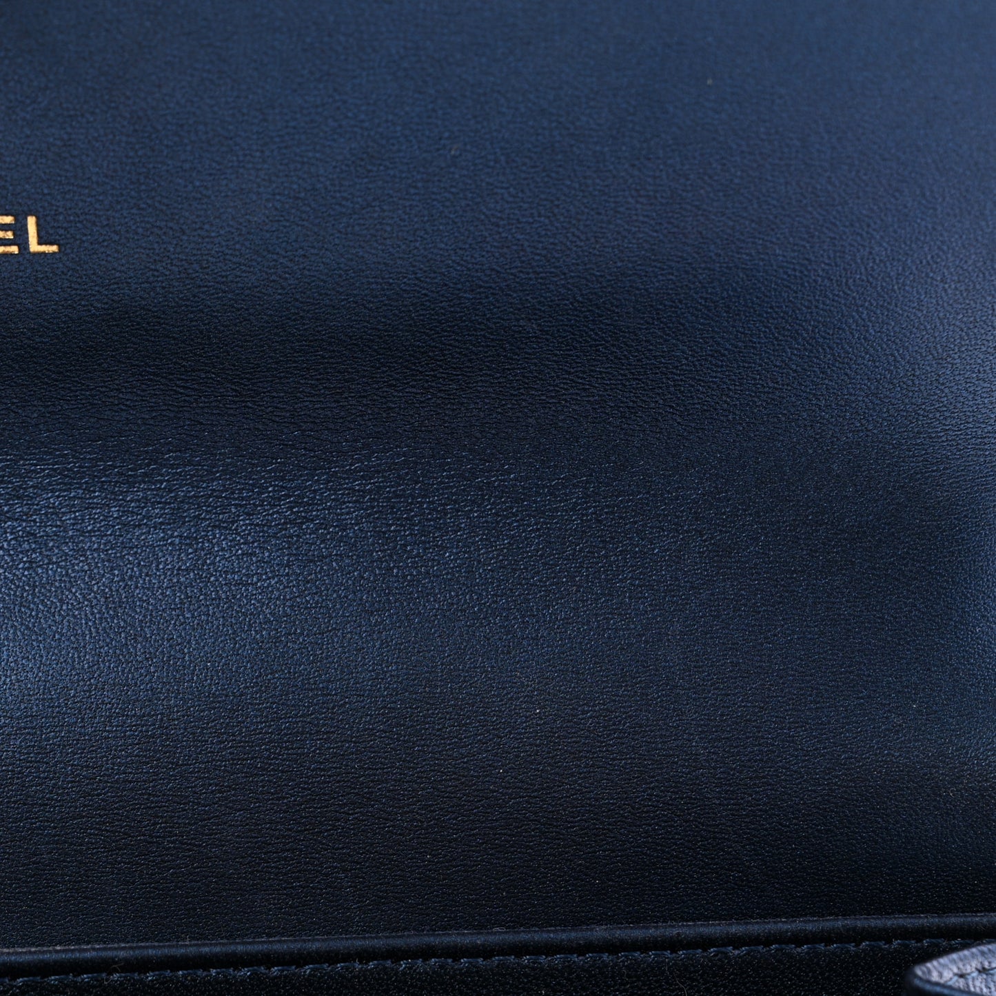 Metallic Lambskin Quilted Large Boy Gusset Flap Wallet Blue