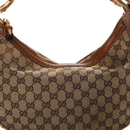 Gucci Monogram Bamboo Ring Hobo Brown 8 of 14