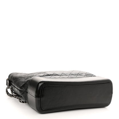Chanel Aged Calfskin Quilted Maxi Gabrielle Hobo Black 4 of 11