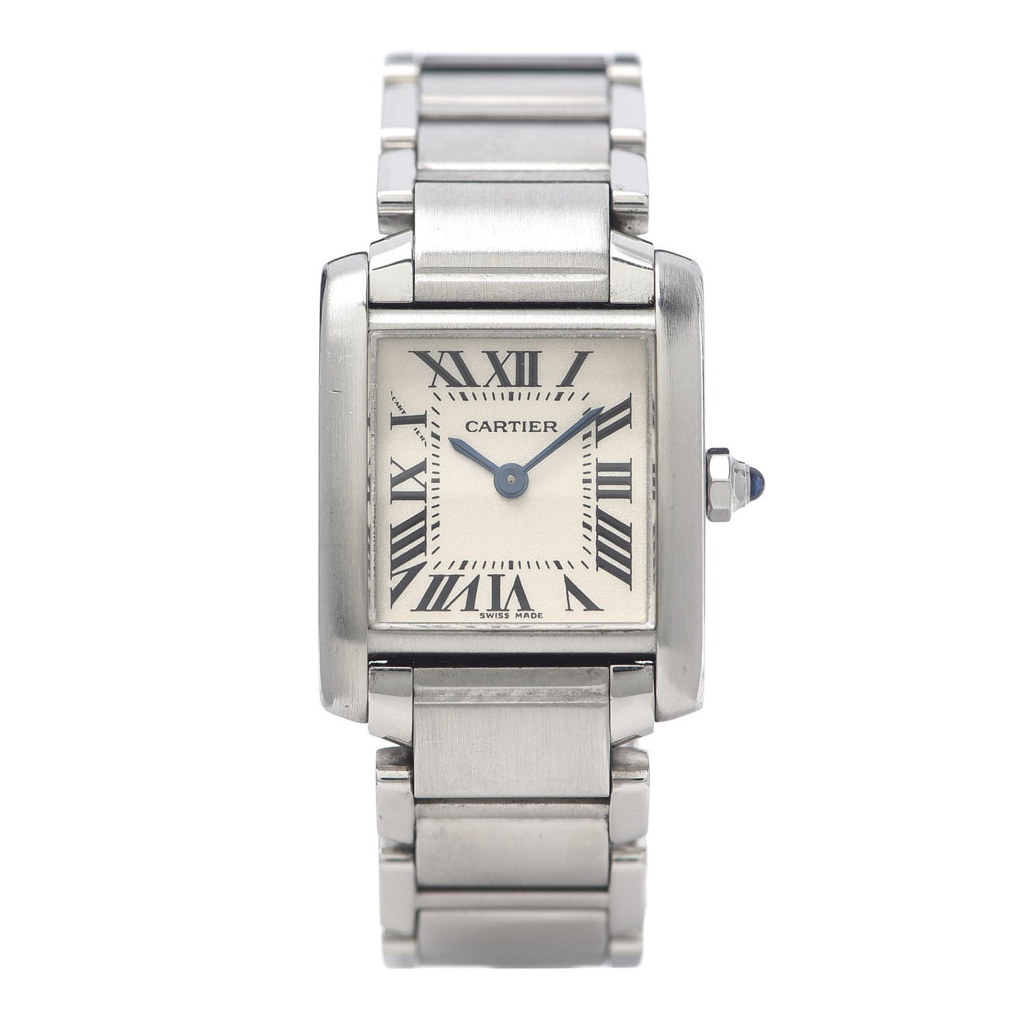 Stainless Steel 20mm Tank Francaise Quartz Watch