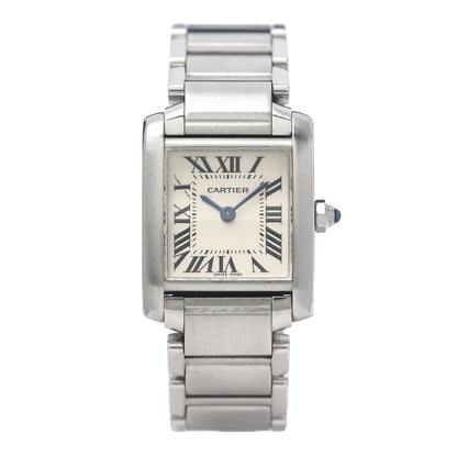 Cartier Stainless Steel 20mm Tank Francaise Quartz Watch 1 of 6