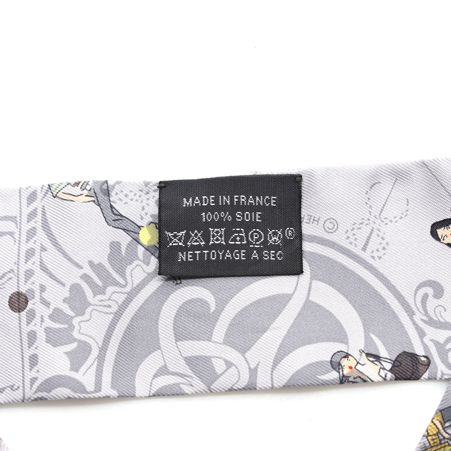 Silk Ex-Libris Les Parisie Twilly Gris Perle Jaune Soufre