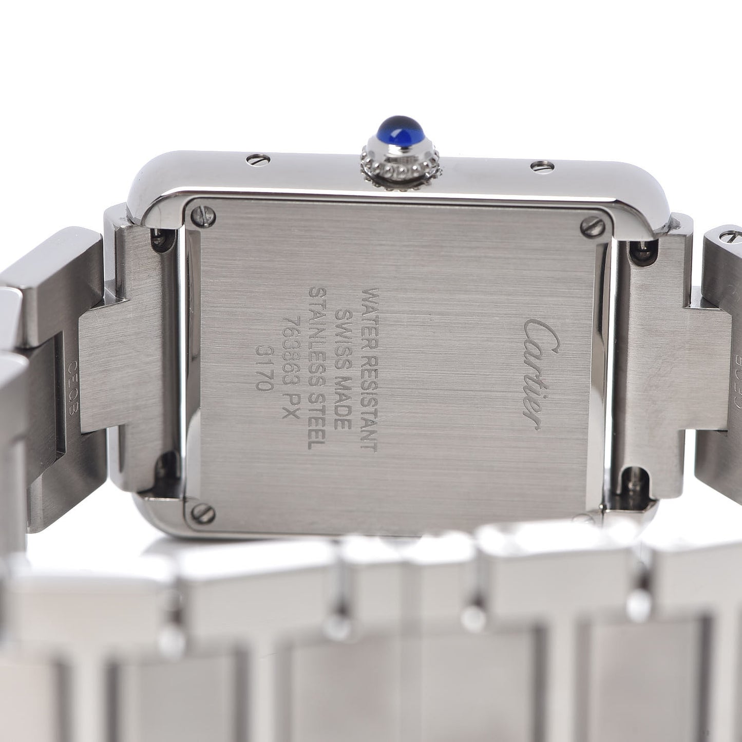 Stainless Steel 24mm Tank Solo Quartz Watch