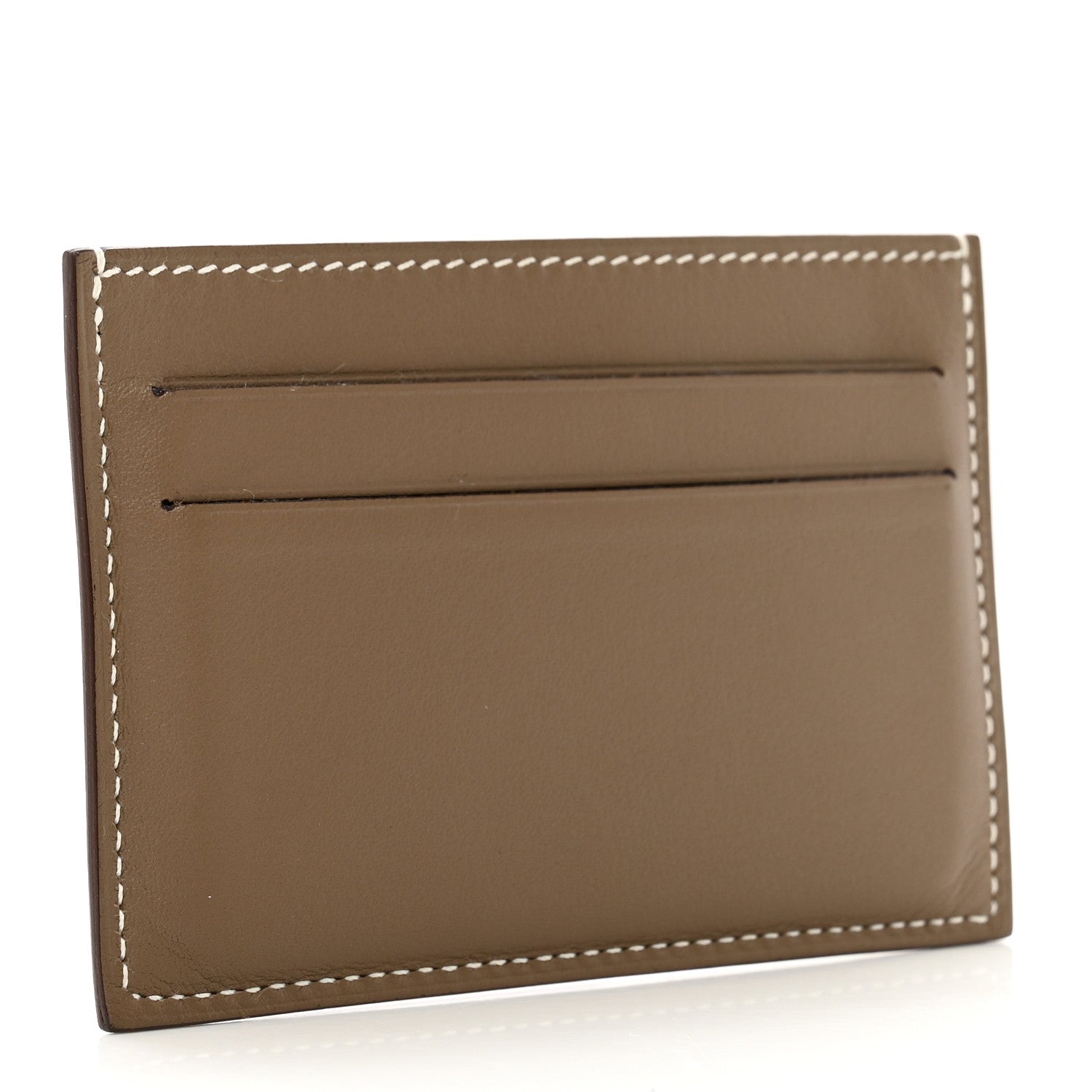 Hermes Swift Citizen Twill Card Case Etoupe 3 of 7
