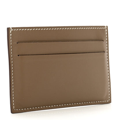 Hermes Swift Citizen Twill Card Case Etoupe 3 of 7