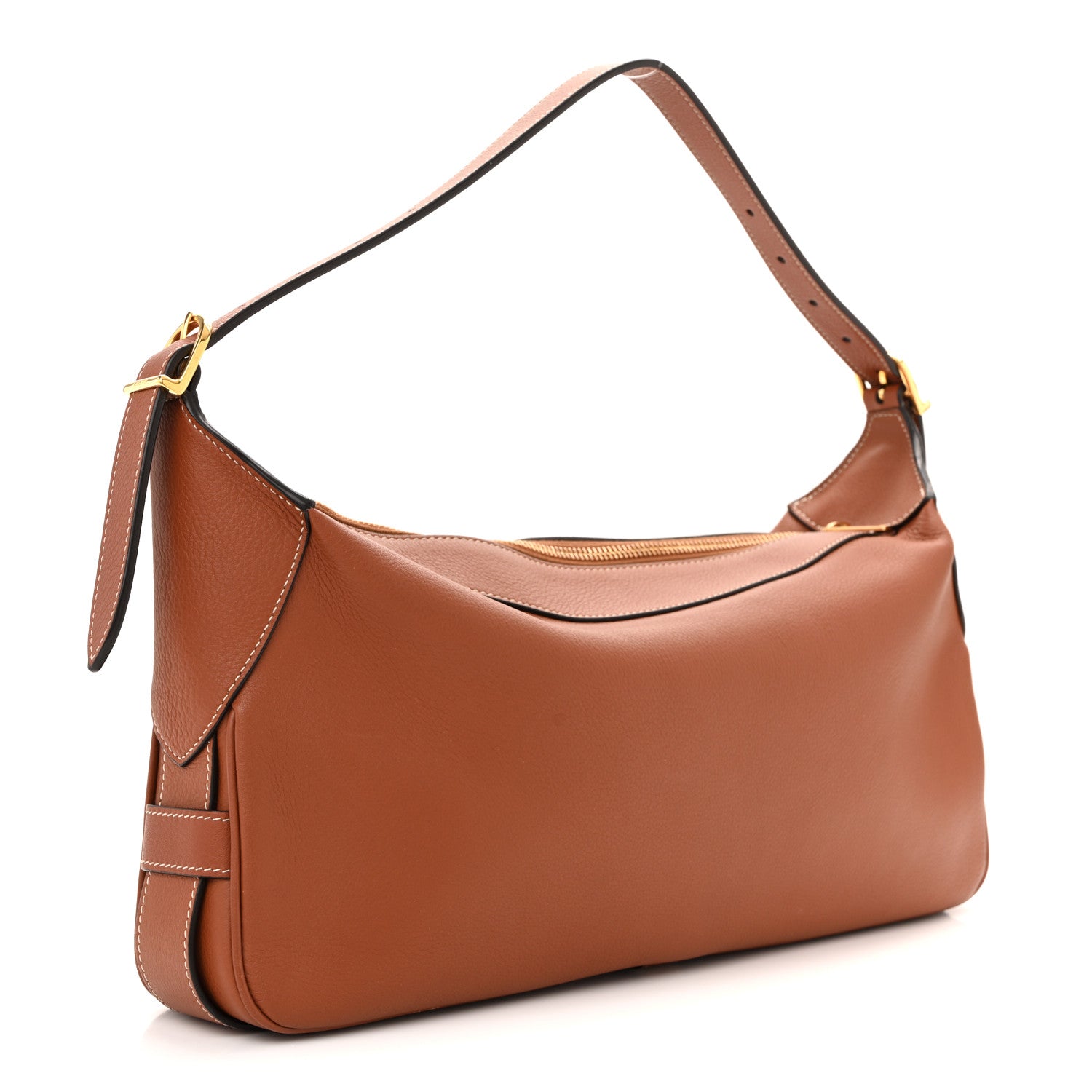 Celine Supple Calfskin Medium Romy Shoulder Bag Tan 3 of 10