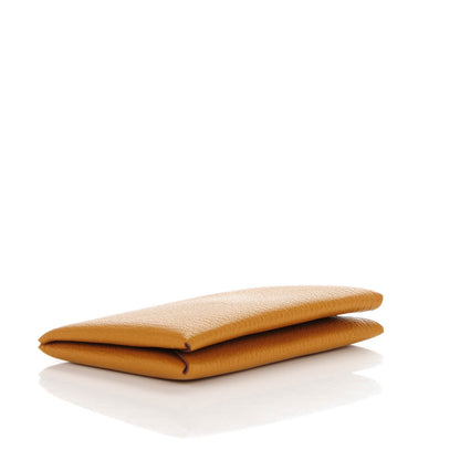 Hermes Chevre Mysore Calvi Card Case Moutarde 4 of 8