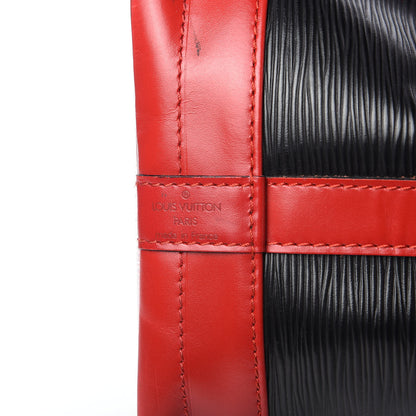 Louis Vuitton Epi Bi-Color Noe Castillan Red Black 7 of 15