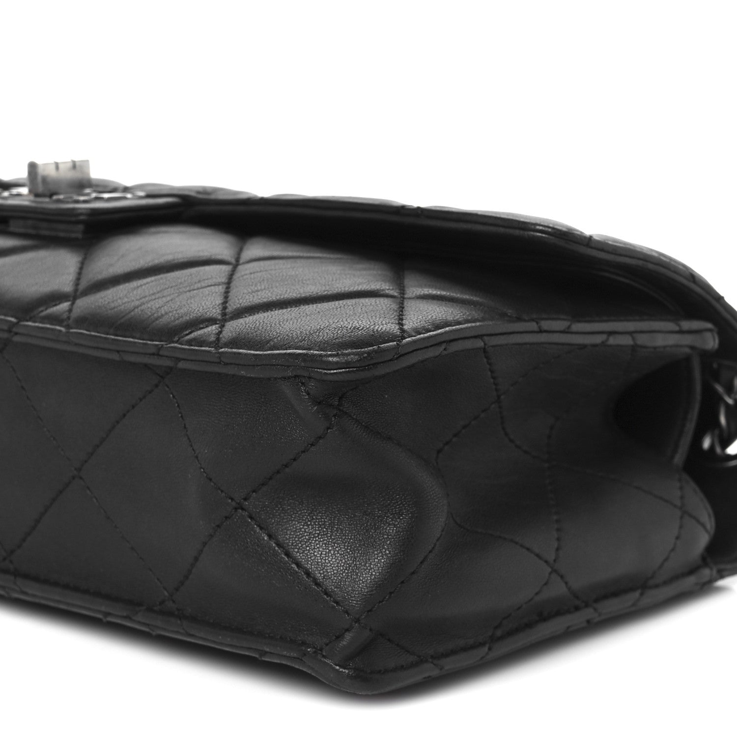 Chanel Washed Lambskin Jumbo Take Away Flap Black 11 of 11