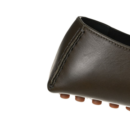 Bottega Veneta Nappa Intrecciato Driver Loafers 42 Khaki 13 of 14