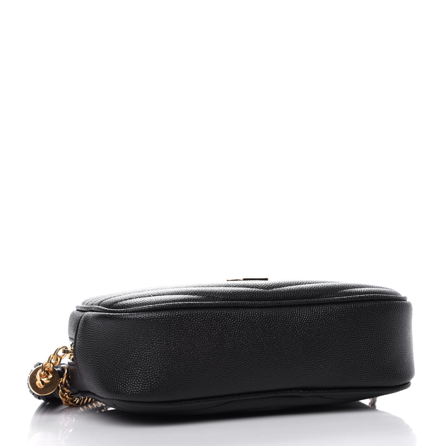 Saint Laurent Grain De Poudre Matelasse Monogram Mini Lou Camera Bag Black 4 of 11