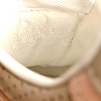 Gucci Calfskin GG Supreme Monogram Perforated Womens Platform 55mm Sneakers 35.5 Apricot Pink Beige Grey 10 of 11