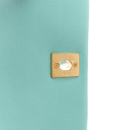 Chanel Calfskin Quilted Top Handle Flap Light Blue 7 of 12