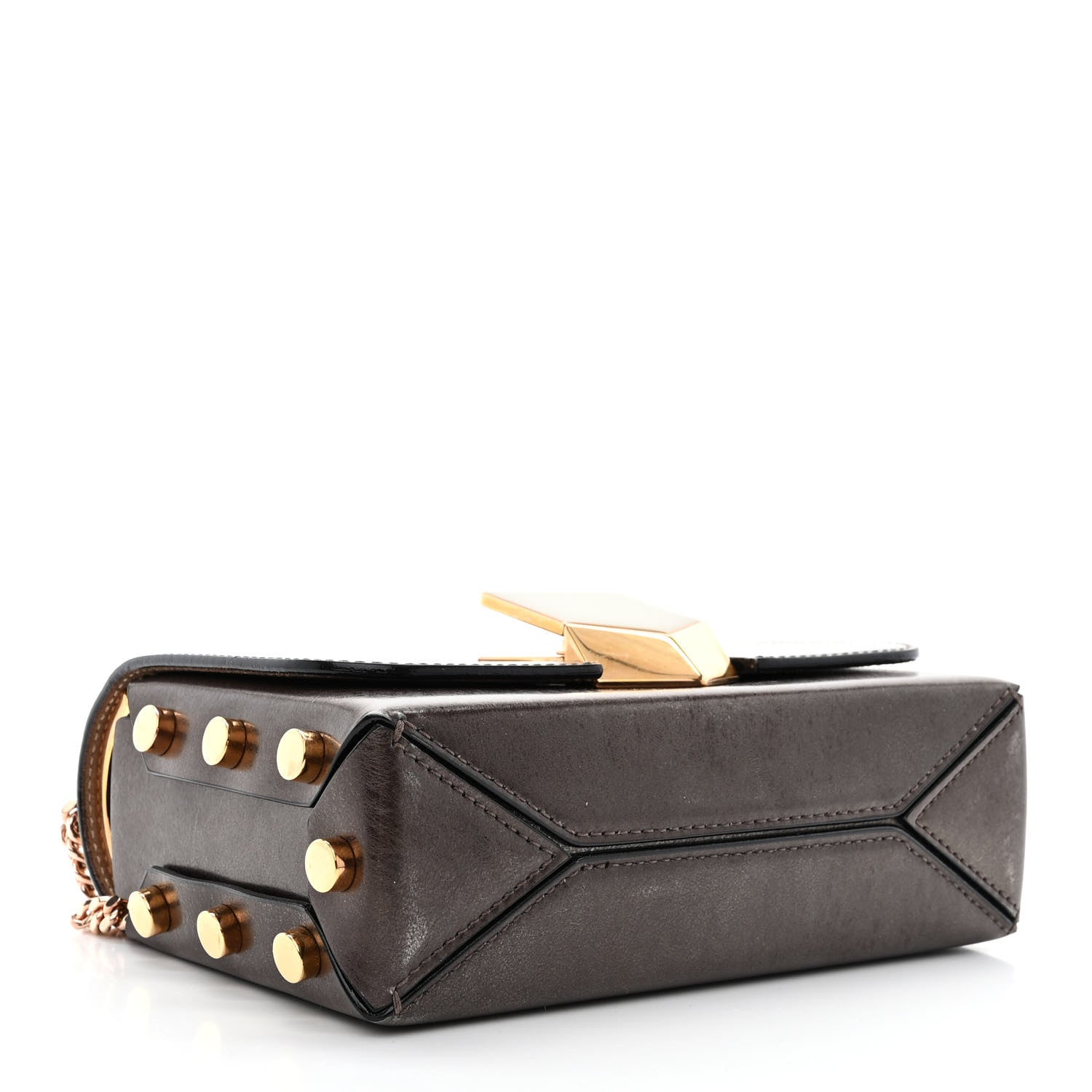 【美品】JIMMY CHOO LOCKETT PETILE BAG 定価約23万 Jimmy Choo Gold Mini Lockett Leather Crossbody Bag Golden Pony