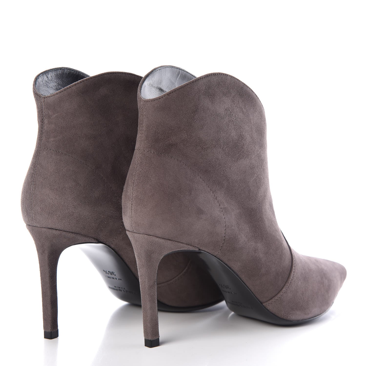 Saint Laurent Suede Paris 105 Boots 36.5 Road Grey 4 of 8