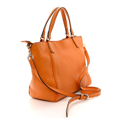 Gucci Pebbled Calfskin Small Soho Top Handle Bag Curcuma 3 of 13