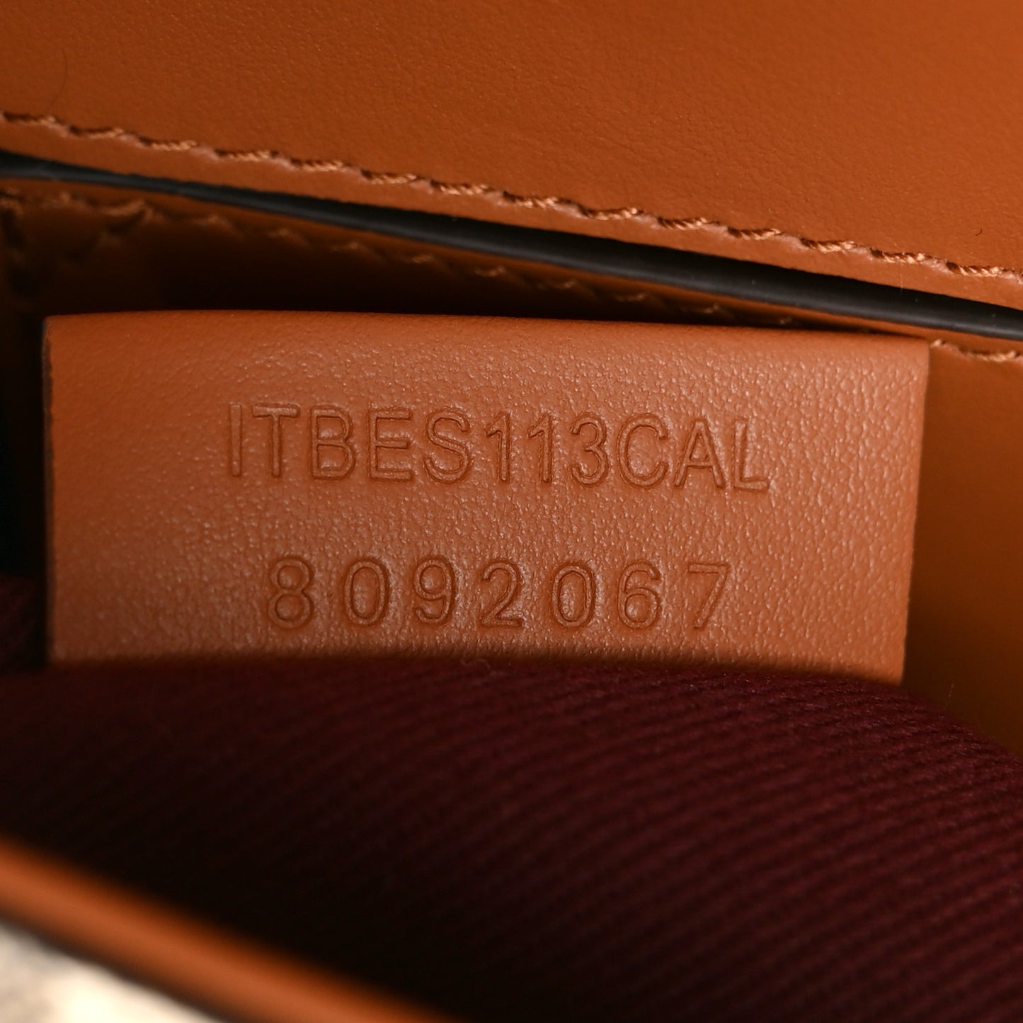 Coated Canvas Calfskin Vintage Check Medium Note Crossbody Bag Briar Brown