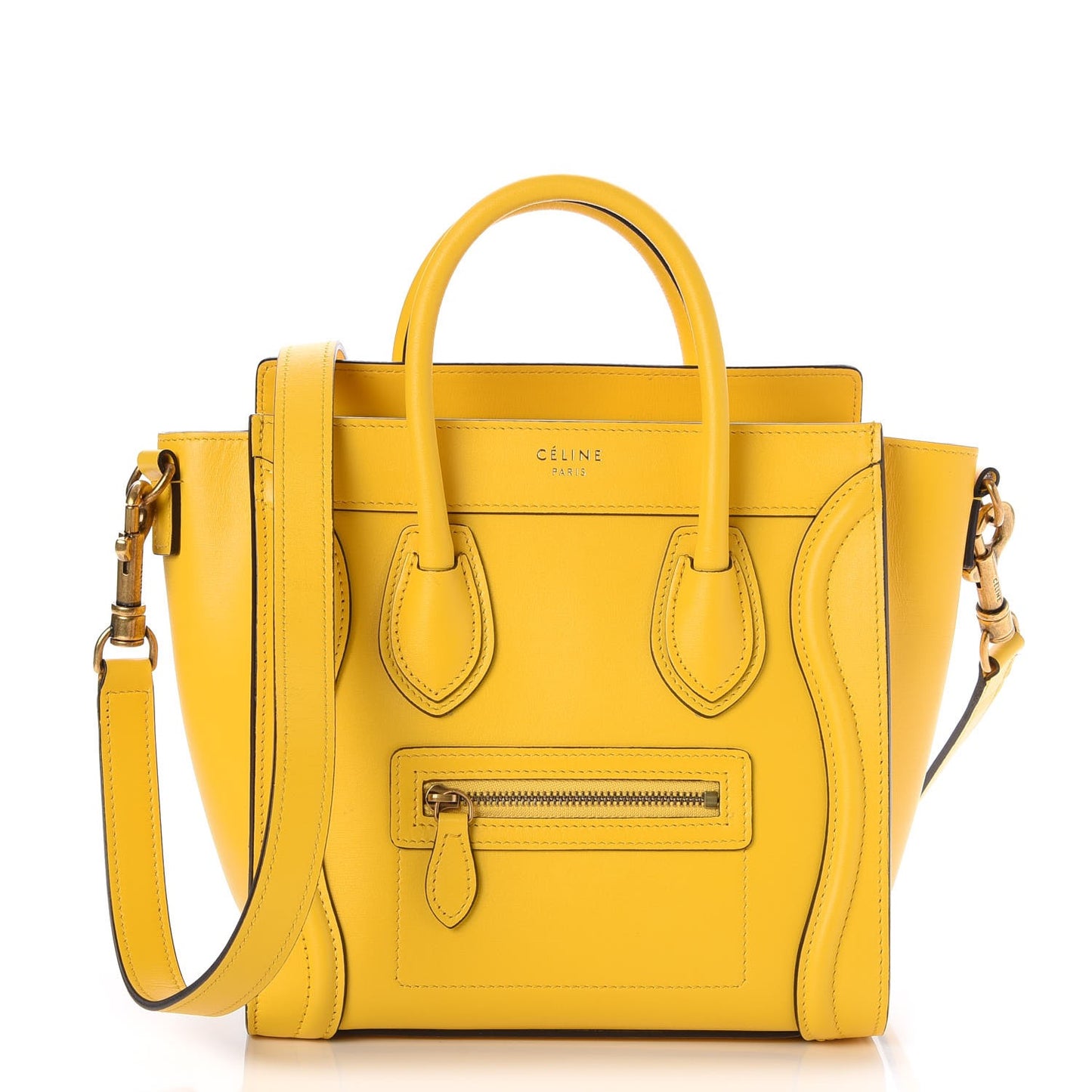 Palmelato Calfskin Nano Luggage Sunflower