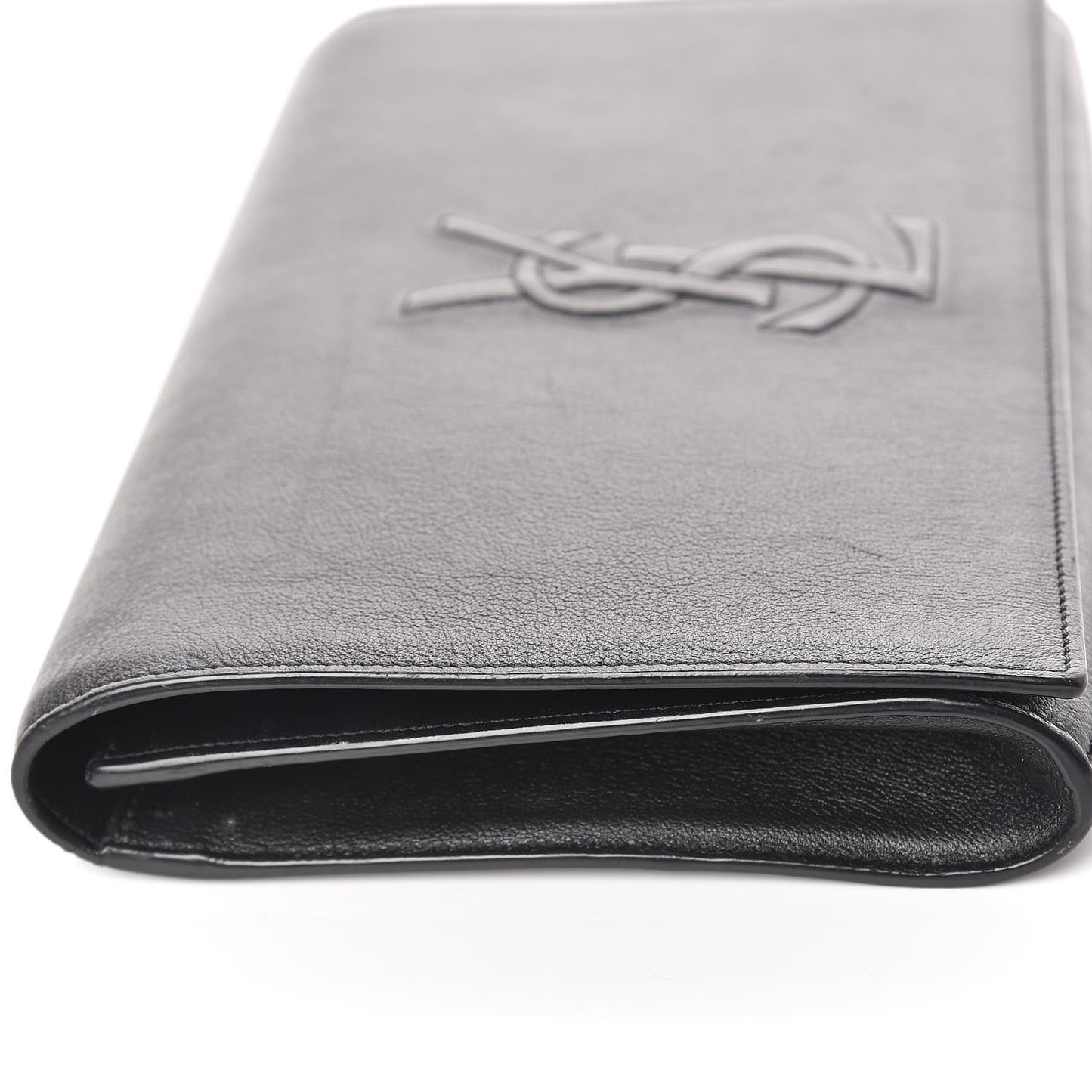 Calfskin Monogram Large Belle De Jour Clutch Black